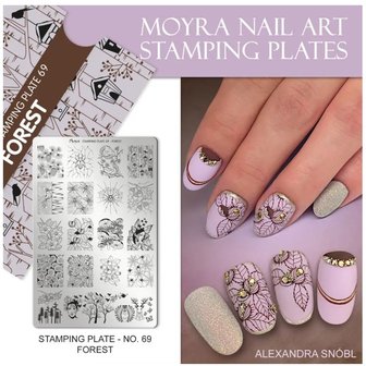 Stamping Plate 69 Forest 