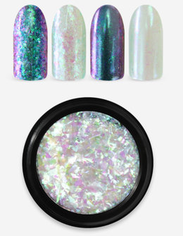 Rainbow Flakes Green