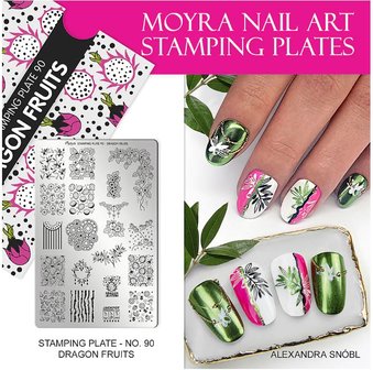 Stamping Plate 90 Dragon Fruits 