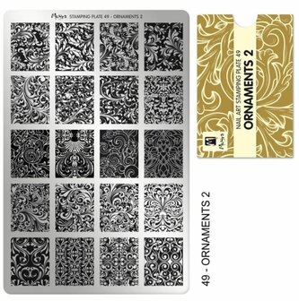 Stamping Plate 49 Ornaments 2 