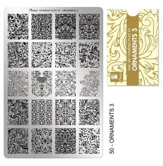 Stamping Plate 50 Ornaments 3 