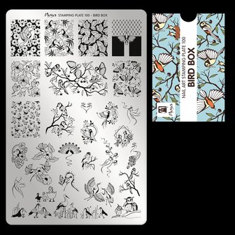 Moyra | Stamping Plate 100 Bird Box 
