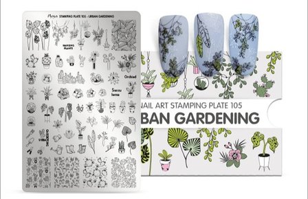 Stamping Plate 105 Urban Gardening 