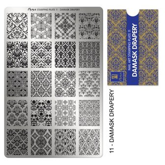 Stamping Plate 11 Damask Drapery 