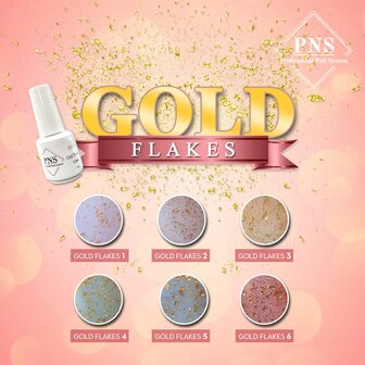 PNS | Gel Polish Color Gold Flakes 7