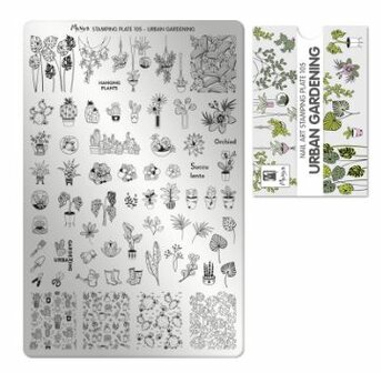 Stamping Plate 105 Urban Gardening 