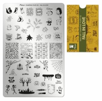 Stamping Plate 83 Fall in Love