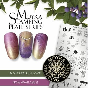 Stamping Plate 83 Fall in Love
