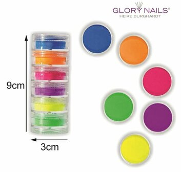 Neon Pigment - Candy Color Set - 6 kleuren