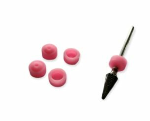 Silicone Stof Kapjes Rose 5st