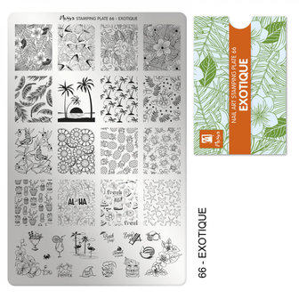 Stamping Plate 66 Exotique 