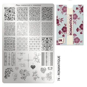 Stamping Plate 74 Romantique 
