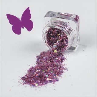 Mixed Glitter Flats Shimmering Violet