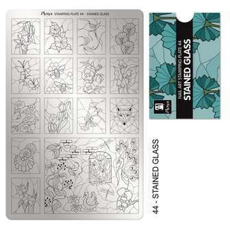 Stamping Plate 44 Stained Glass 