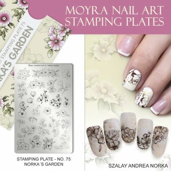 Stamping Plate 75 Norka&#039;s Garden