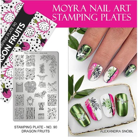 Stamping Plate 90 Dragon Fruits 