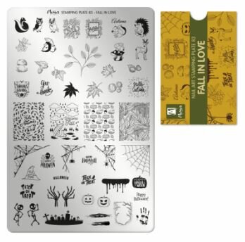 Stamping Plate 83 Fall in Love